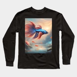 Tastic Fish Swiming Long Sleeve T-Shirt